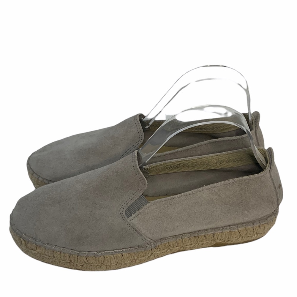 Fabiolas Made in Spain Espadrille Slip-on Shoes Gray Genuine Suede EUR 40 US 9